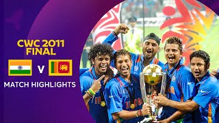 Cricket World Cup 2011 Final India v Sri Lanka  Match Highlights [upl. by Ashmead]