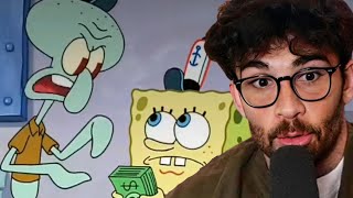 Spongebob is ​SURPRISINGLY Political  Hasanabi reacts [upl. by Luigino443]