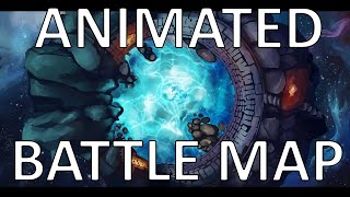 Animated Battle Map for DampD  Pathfinder  TTRPG  Astral Sea Pool by Domilles Wondrous Works [upl. by Allistir]