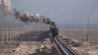 Steam of Sandaoling Coal Mine Railway ChinaDec2009 8 中国・三道嶺炭鉱鉄道の蒸気機関車（2009年12月）8 [upl. by Ninel]