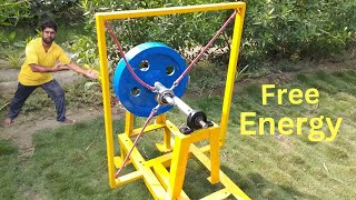 I Built a FREE ENERGY GENERATOR Flywheel RUBBER Machine That Actually Works [upl. by Nadual]