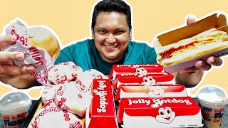 JOLLIBEE YUM BURGER amp JOLLY HOTDOG w 3pcs COKE FLOAT MUKBANG [upl. by Jehias]