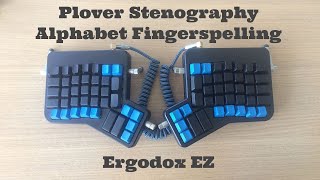 Plover Stenography Alphabet Fingerspelling on an Ergodox EZ [upl. by Ker]