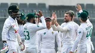 BAN vs SA 1st Test Live Score Bangladesh 495 after opting to bat Wiaan Mulder picks three wicket [upl. by Ainos986]