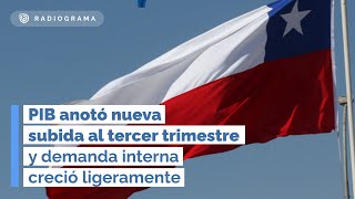 PIB anotó nueva subida al tercer trimestre y demanda interna creció ligeramente [upl. by Tristan96]