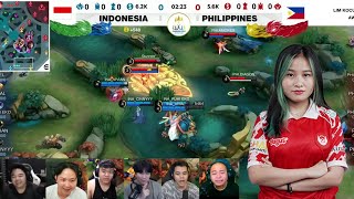 REACTION STREAMER INDONESIA  MONTAGE LOLITA VIVIAN 🔥 SEA GAMES 2023 MLBB KATEGORI WANITA [upl. by Joyan818]