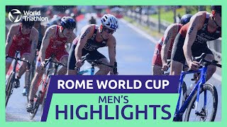 Race Highlights  2024 ROME WORLD TRIATHLON CUP  Men [upl. by Ahouh]