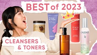 🥇 THE BEST OF 2023 CLEANSERS amp TONERS 🥇 pt1 [upl. by Parfitt]