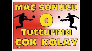 ⇨ İDDAA da Maç Sonucu 0 BERABİRLİK TUTTURMA taktiğini analize ettik Sonuç ÇOK BAŞARILI ⇦ [upl. by Ayojal]