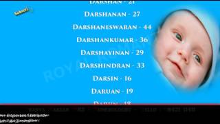 BOY BABY NAME STARTING WITH D 1 9842111411  HINDU INDIAN TAMIL SANSKRIT MODERN LORD GOD NAME [upl. by Peisch876]