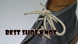 Best Knot for Tying Shoes  Life Hack [upl. by Ikoek]