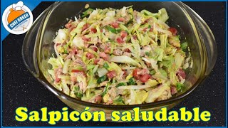 Receta fácil ECONOMICA rápida rendidora y riquísima salpicón de atún [upl. by Barbabas682]