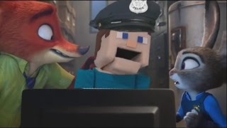 Puppet Steve Reviews Zootopia The Movie  Minecraft Puppets [upl. by Inama]