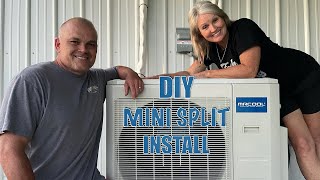 DIY Ductless Mini Split Multi Zone Install  MrCool [upl. by Eimmot]