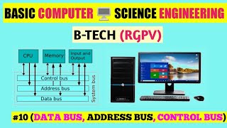 10 DATA BUS ADDRESS BUS CONTROL BUS  Basic Computer Science Engineering  Rohit Kumar Surya [upl. by Acceb]