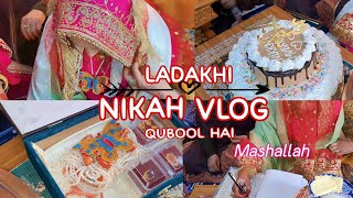 Nikah Vlog✨️🌸 ♡ Ladakhi Culture amp traditions ♡ nikahvibes [upl. by Ihsir]