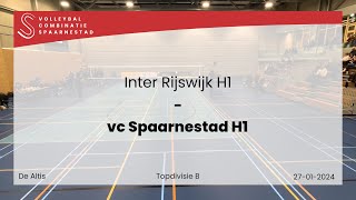 27 Jan 24 Inter Rijswijk H1 vs vc Spaarnestad H1 [upl. by Gombach]