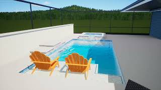 12x24 pool amp spa [upl. by Lashar]