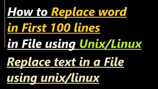 How to Replace Text in File on Linux [upl. by Arnuad]