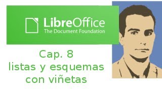 LibreOffice Writer Capítulo 08 Listas y esquemas con viñetas [upl. by Hartzel190]