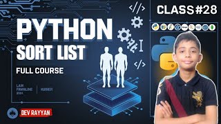 PYTHON SORT LIST  Python Tutorial  Lesson 28 [upl. by Quennie]