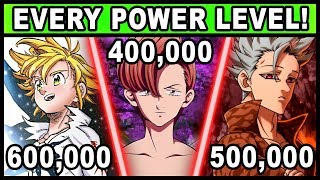 All 7 Sins and Their Power Levels Explained Seven Deadly Sins  Nanatsu no Taizai [upl. by Tannen]