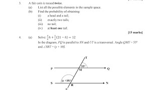 BECE 2024 Mathematics Sample Questions [upl. by Oemac676]