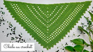 Comment faire un Châle au crochet 🧶Modèle Elana Lou Passion débutant 🧶Tuto crochet facile pas cher [upl. by Hadihsar]