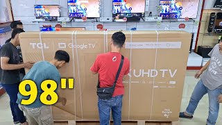 38jtan Dapat TV 98 INCH 😍 Review Google TV TCL98P745 4K UHD [upl. by Briny]