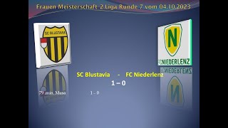 Frauen Meisterschat 2liga SC Blustavia  FC Niederlenz [upl. by Eednil]