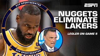 LEBRON amp THE LAKERS ELIMINATED BY NUGGETS IN GAME 5 👀 Tim Legler reacts  SC with SVP [upl. by Elfreda382]