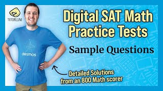 Digital SAT Math  Sample Questions [upl. by Anaes]