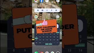 HOW TO PUT CALENDAR ON HOME SCREEN MOBILE [upl. by Stephani]