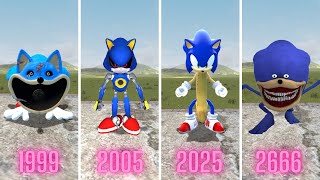 NEW SIZE COMPARISON OF THE SONIC TAPES AND ALL SONIC in Garrys Mod [upl. by Olracnaig]