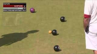 Bowls England National Finals  Mixed Pairs 2021 [upl. by Ayotak]