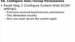 OPC amp DCOM  Part 5 Restore Windows Security [upl. by Anaitat]