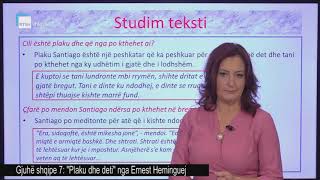 Gjuhë shqipe 7  quotPlaku dhe detiquot nga Ernest Heminguej [upl. by Marco]