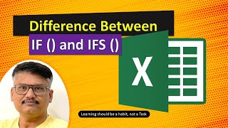 Mastering Excel Functions Understanding IF vs IFS Explained [upl. by Celina408]