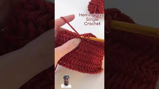 Crochet Stitch Tutorial Herringbone Single Crochetshorts shortvideo shortfeed knitting [upl. by Notrom277]