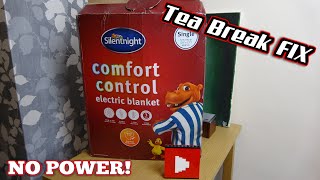 Faulty Electric Blanket  No Power  Tea Break Fix [upl. by Ydaf]