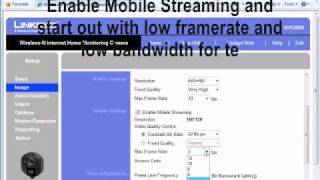 Setting up RTSP on a Linksys IP Camera [upl. by Nealey]