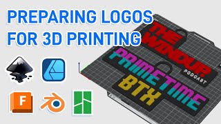 Preparing Logos For 3D Print [upl. by Naret]