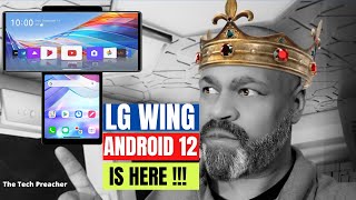 LG Wing Android 12 Update Finally  LG IS ALIVE [upl. by Enerehs]