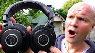 Are these my BEST headphones AUDIO TECHNICA ATH M40X pro headphones unboxing [upl. by Azar]