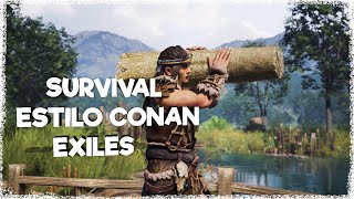 ESTILO CONAN EXILES MYTH OF EMPIRES NOVAS BANCADAS E A BASE VAI CRESCENDO GAMEPLAY PTBR [upl. by Onfroi]