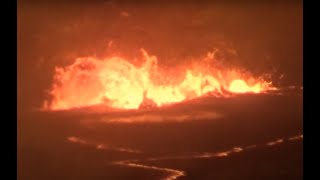 Kilauea Volcano Lava Lake Halemaumau Crater 1 May 2018 [upl. by Gnap27]