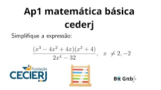 Corrigindo prova ap1 CEDERJ matemática básica [upl. by Jessamyn]