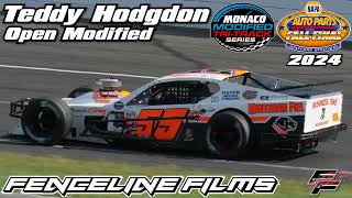 Teddy Hodgdon Monaco Modified Stafford Speedway Fall Final 2024 [upl. by Atnwahsal]