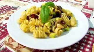 Ricetta Insalata di pasta con avocado lime pomodori secchi e olive  Oggi Cucina Mirco [upl. by Hola]