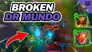 UNKILLABLE DR MUNDO WITH HEARTSTEEL 🔥 BROKEN BARON LANER THIS PATCH  Wild Rift 50 Gameplay [upl. by Nohsyt258]